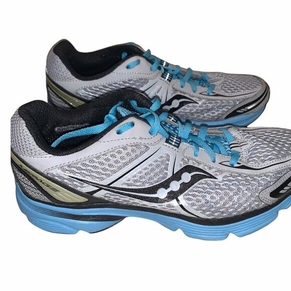 Saucony Progrid Mirage Gray Blue Running Sneakers Womens 9.5 - Picture 1 of 7